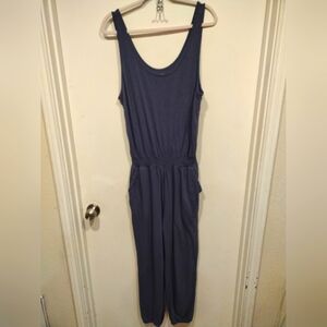 aerie Navy Blue Sleeveless Jumpsuit